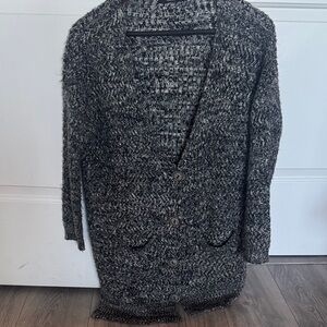 LF Black and Gray Women's Sweater